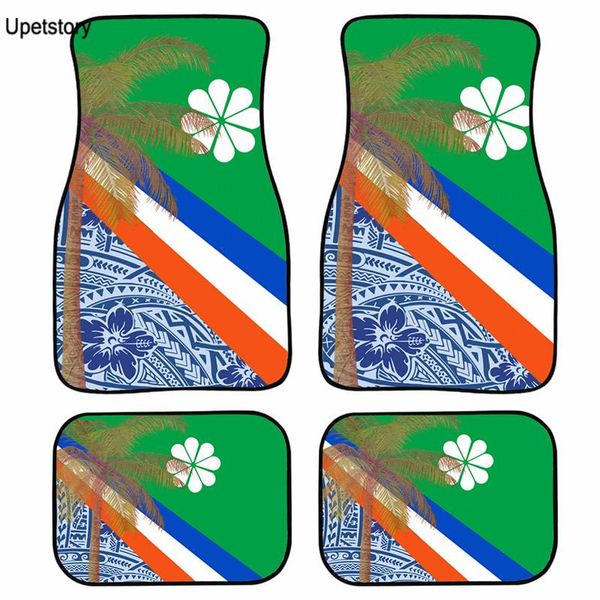 

Upetstory Polynesian Pohnpei Prints Floor Mat For Cars 4pcs/Set Custom Car Mats Stylish Comfy Truck Doormat Carpets