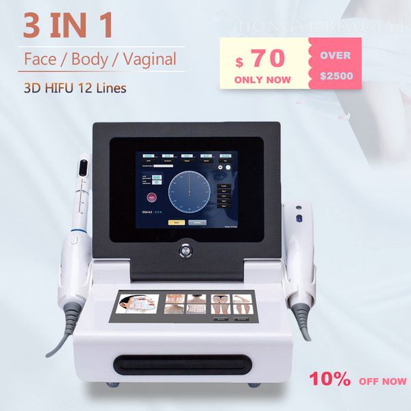 

3d hifu face lift slimming machine vaginal tightening non surgical wrinkle removal lifting ultrasound skin resurfacing anti aging machines