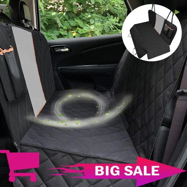 

dog car seat cover view mesh waterproof pet carrier rear back mat hammock cushion protector with zipper and pockets covers