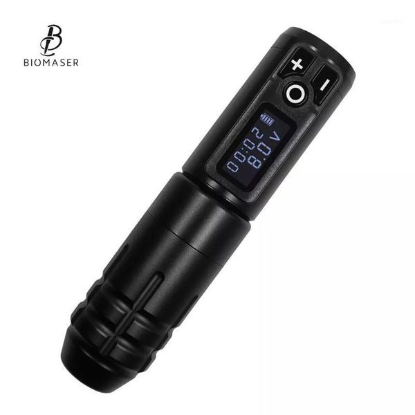 

wireless tattoo machine pen professional original german motor 1800mah lithium battery fast charge mute low vibration1