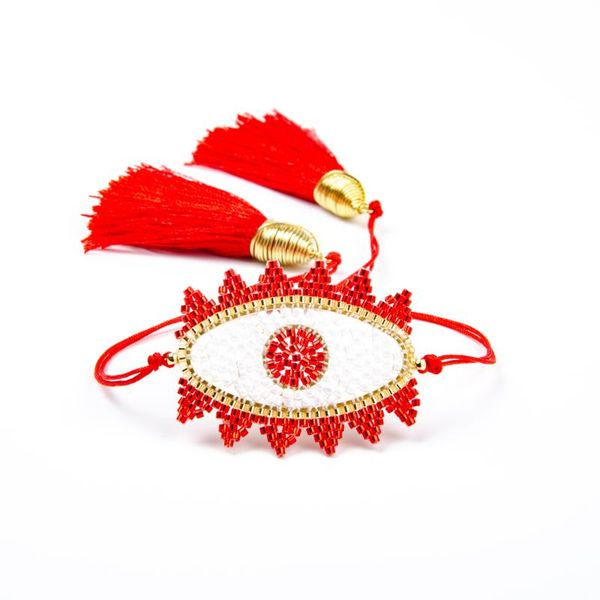 

charm bracelets go2boho miyuki bracelet turkish evil eye for women jewelry fashion tassel jewellery adjustable red string pulseras, Golden;silver