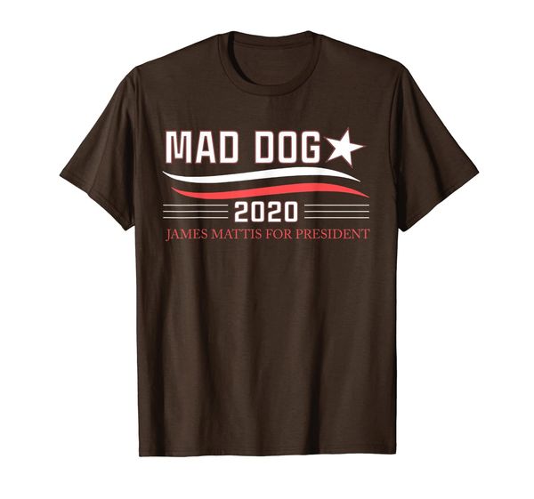 

general mad dog mattis for president in 2020 t shirt t-shirt, White;black