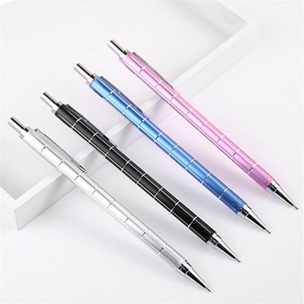 

ballpoint pens 1 piece mechanical pencil 0.5 0.7mm creative metal rotring automatic pencils for school supplies stationery kid, Blue;orange