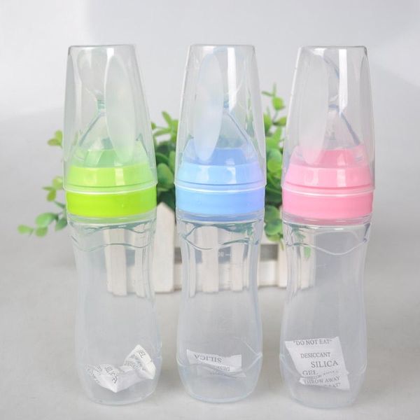 

pacifiers# 120ml baby care feeding bottle silicone extrusion type infant kids spoon rice paste