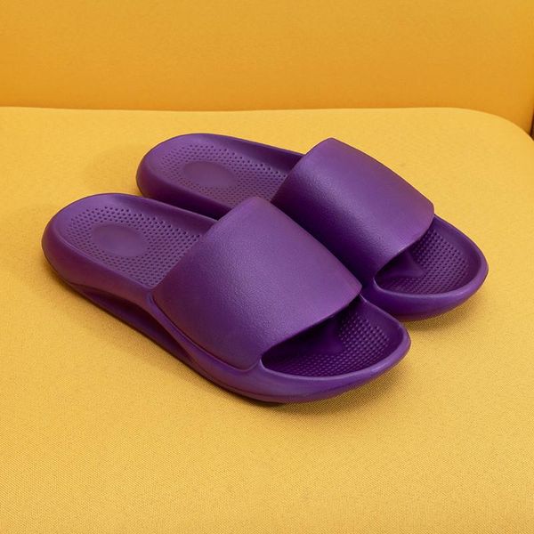 

couple indoor home slippers comfortable bathroom non-slip bedroom lightweight walking men women slides, Black