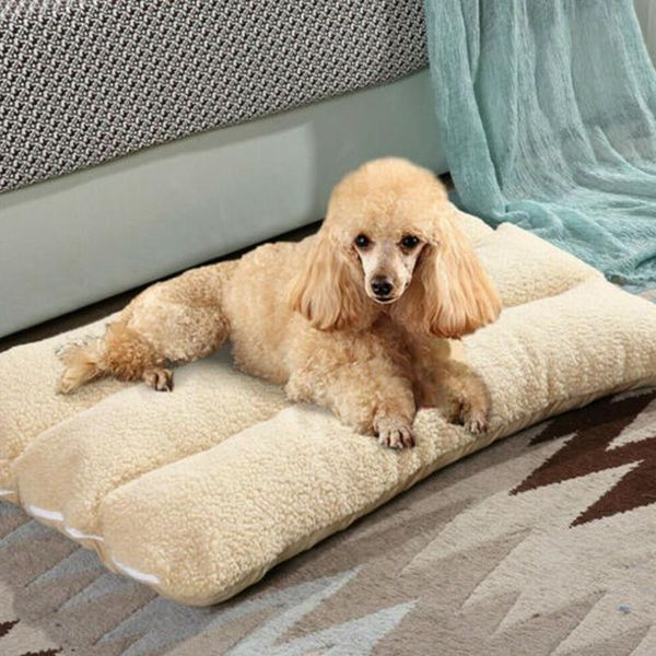 

kennels & pens cool winter dog bed mat thicken pet cushion blanket warm puppy cat fleece pillow mattress soft beds for small large doghouse
