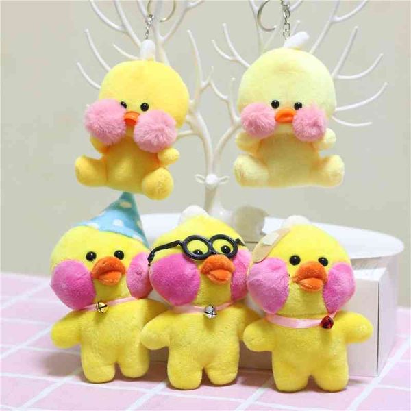 

net red ins hyaluronic acid plush toy key chain pendant small yellow duck doll