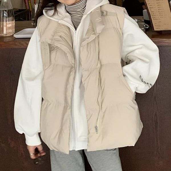 

women's vests fafa loose cotton coat vest wear with a waistcoat 2021 spring and autumn design fashion, Black;white