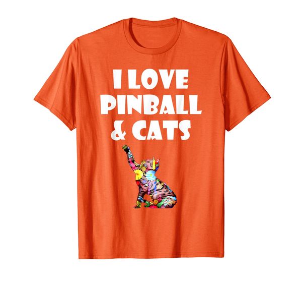 

Pinball Cat Paw Gift T-Shirt I Love Pinball Kitty Cats, Mainly pictures