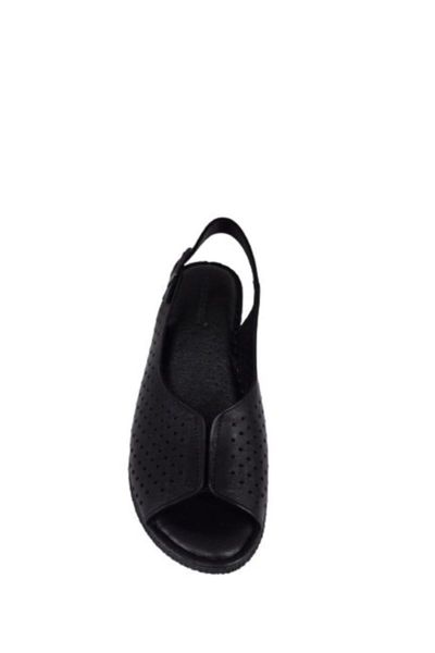 

sandals black color wedges genuine leather 175