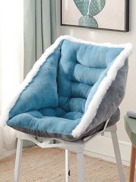 

cushion/decorative pillow 1 pc shell seat cushion firmly fixed thick office chair back sofa mat home indoor floor winter decor gift
