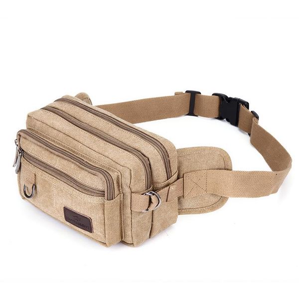 

summer men's bag ladies casual tide small canvas chest man waist packs bags