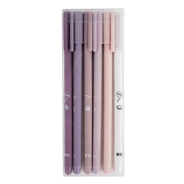 

gel pens 6pcs/set pink pen set 0.5mm school stationery office accessories presented