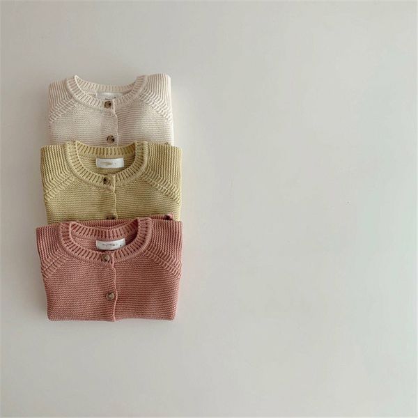 

newborn sweater cardigan baby knitted clothes infant kids girls boys knitwear 3 colors baby sweaters 2021 spring new arrivel, Blue