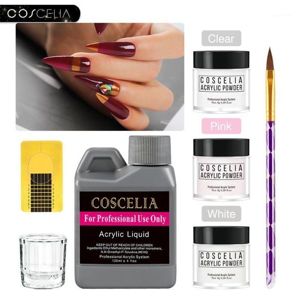 

manicure set acrylic powder nail art decorations kit kits extending gel tools soak off for art1