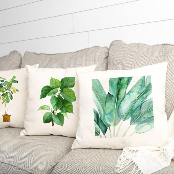 

cushion/decorative pillow plant print pillowcase cactus printed fashion polyester cushion cover for home decorative living room bedroom case