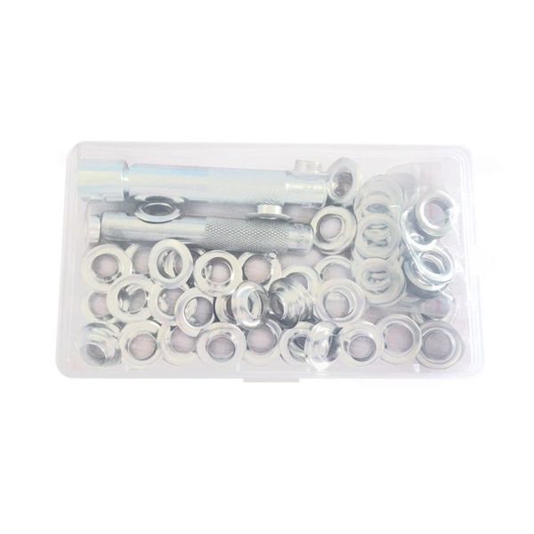 

100pcs punch grommets and tarpaulin awning tent tarp repair kit hole eyelet tool organizers