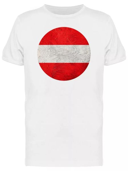 

grunge austria flag tee men's -image by shutterstock, White;black