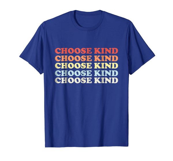 

choose kind tshirt - retro anti-bullying message, White;black