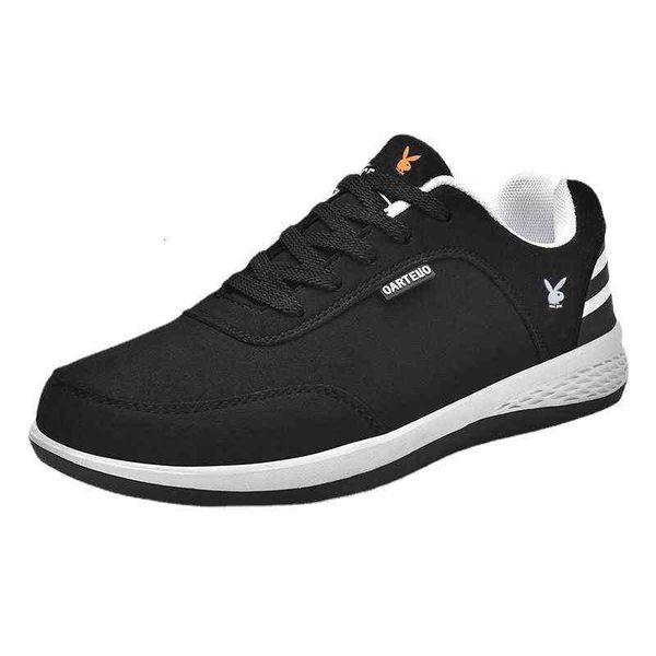 

men's shoes 2021 autumn and winter sports student board sneakers breathable comfortable men's running, Black