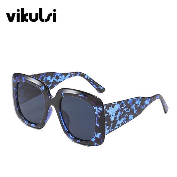

sunglasses vintage thick frame women oversized blue leopard shades for female square sun glasses men oculos zonnebril dames, White;black