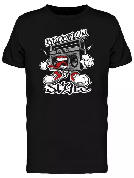 

Graffiti Angry Boombox Men's Tee -Image by Shutterstock, White;black
