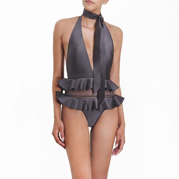 

women's swimwear women momokini lace swimsuit gray up bandage bathing suit female swimming hqts, White;black