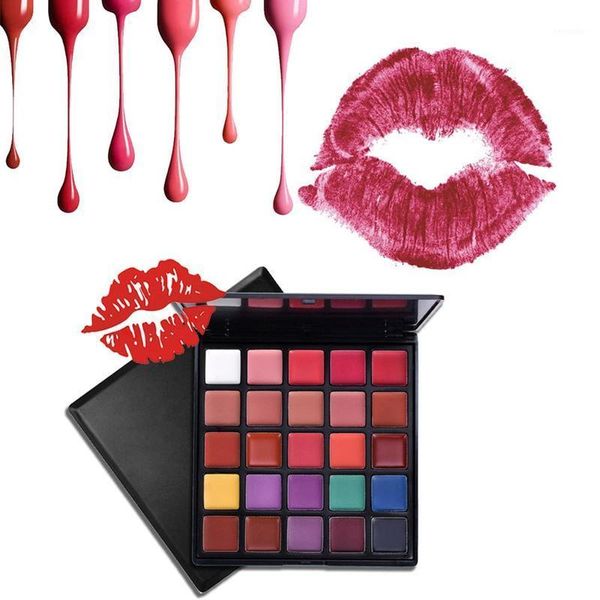 

colors eyeshadow palette lipstick makeup waterproof non-stick cup long-lasting colorfast lip gloss set1