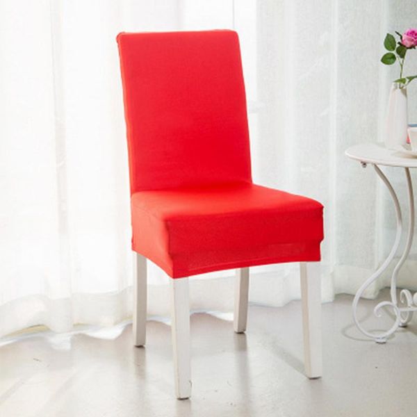 

solid color chair covers spandex desk seat protector slipcovers for el banquet wedding universal size 1pc