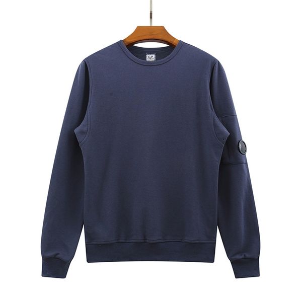 

autumn and winter terry round neck men's casual sweatshirt lens solid color korea fashion bottoming shirt streetwear 220124, Black