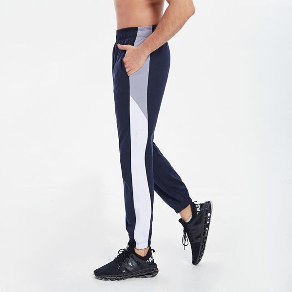 

running pants autumn men's sports gym jogging loose elastic basketball exercise casual plus size trouser, Black;blue