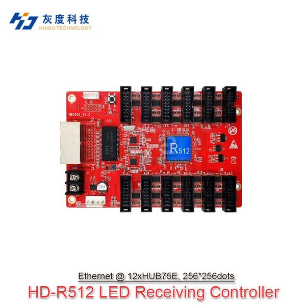 

huidu conventional hd-r50x full color led screen receiving card work with hd-ax a60x c15 c35 t901 t901b vp210 vp410 modules
