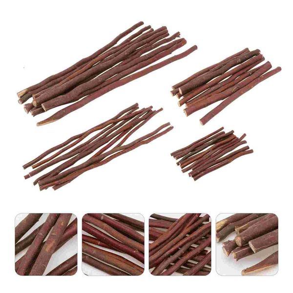 

decorative flowers & wreaths 40pcs diy branches dry wooden sticks (brown)