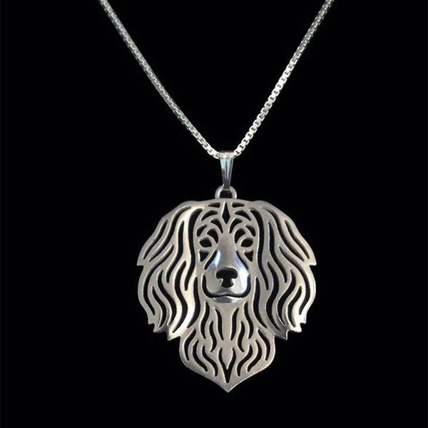 

pendant necklaces women dog lovers' jewelry alloy boykin spaniel drop, Silver