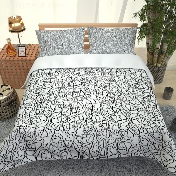 

bedding sets fashion nordic 3d set soft microfiber plant duvet cover  king size quilt with pillowcase 2/3pcs