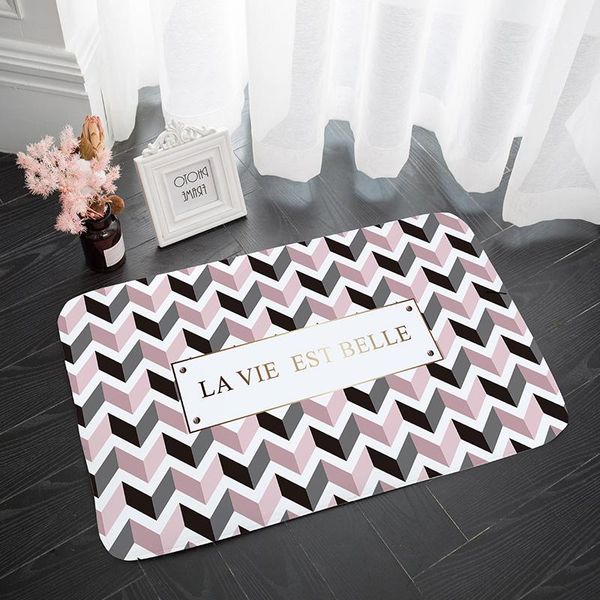 

carpets bathroom floormat doormat waterproof door mats v card foot pads thick sponge cartoon flannel non-slip