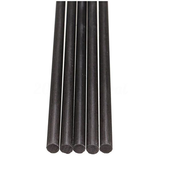 

5pcs 4mm black carbon fibre rods rod 500mm long for sand-table rc airplane diy boat fishing
