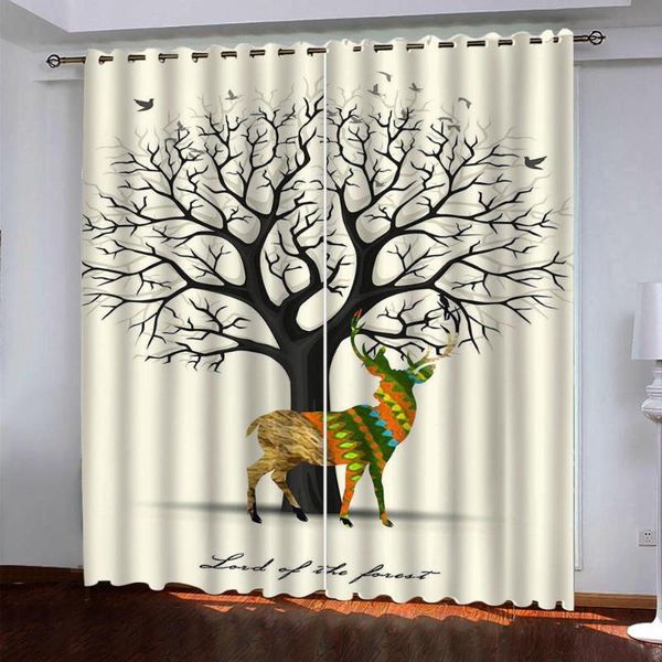 

curtain & drapes abstract tree curtains customized 3d bay window balcony thickened windshield blackout
