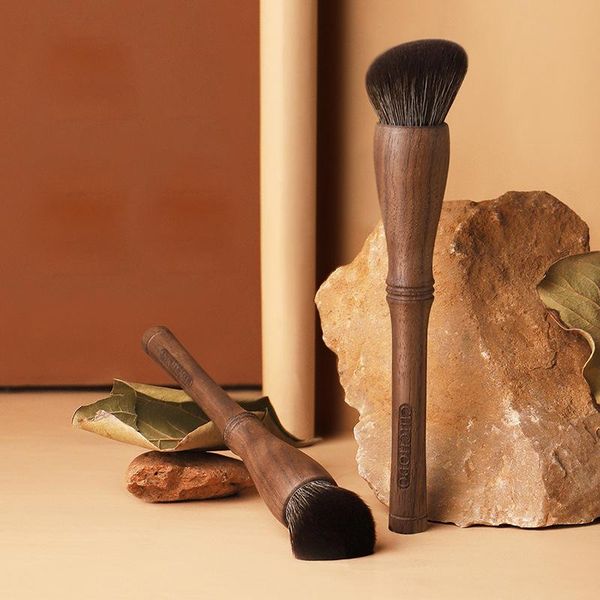 

makeup brushes foundation blush solid wood handle cosmetic powder contour professional make up brush tool