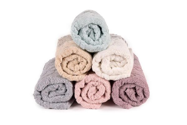 

towel nonki home hand&face towels 100% cotton washable 50*90cm 1 set (6 pieces)