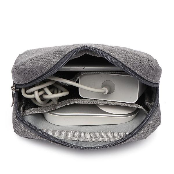 

storage bags travel closet organizer case for headphones bag digital portable zipper accessories charger data cable usb