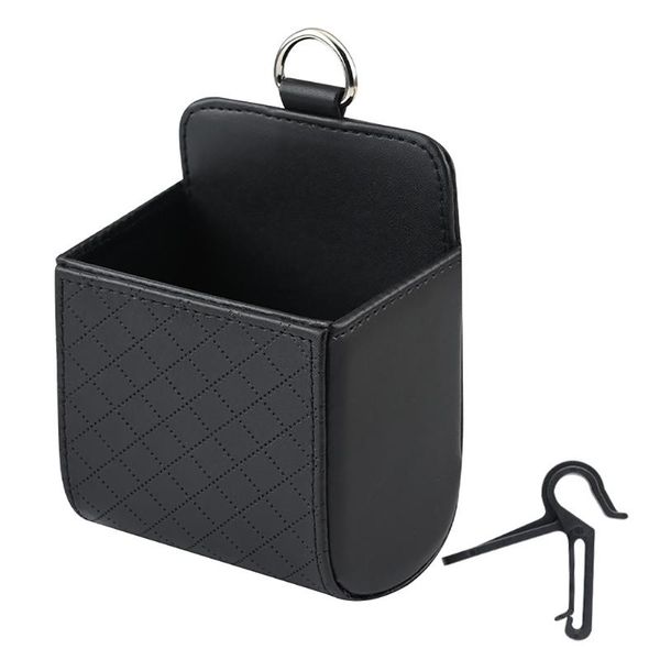 

car organizer interior accessory mobile phone durable air vent fashion keys universal storage bag sunglasses with clip solid