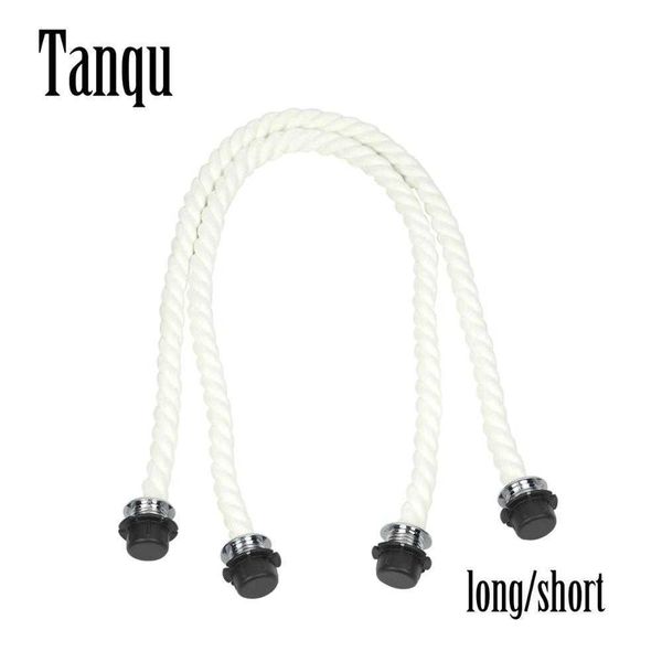 

tanqu 1 pair long short very soft white hemp rope handle for o bag obag women handbag classic mini chic city urban eva bag 210901, Black