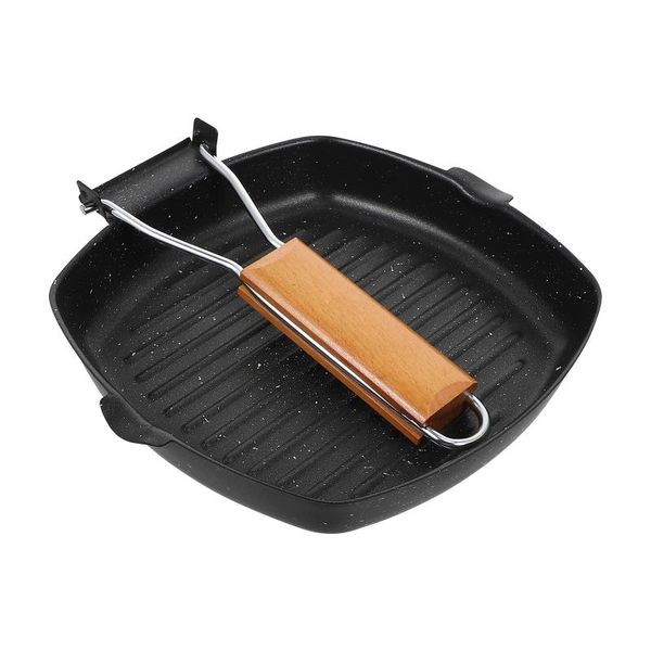 

pans 1pc household frying pan kitchen non stick cooking square flat pancake