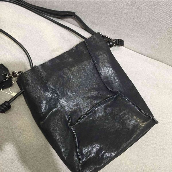 

leather vegetable tanned sheepskin handmade forest leisure clothing accessories women's single shoulder bag, messenger bag and handbag