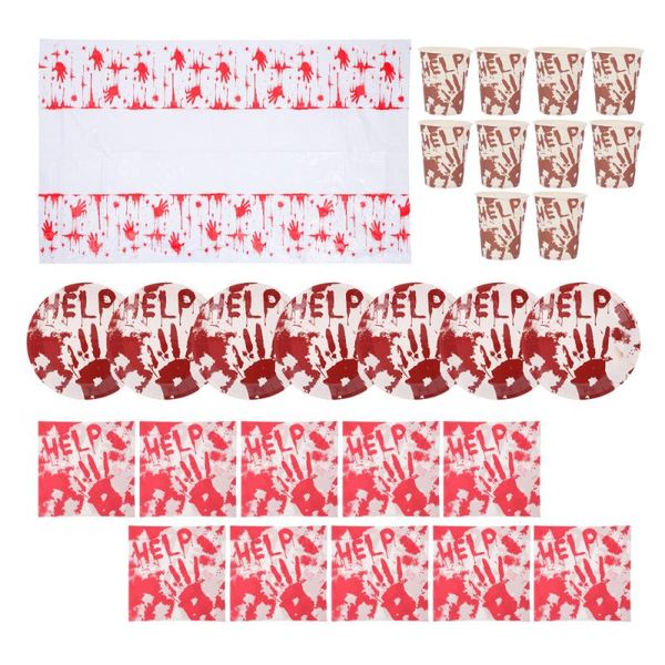 

party decoration 1 set simple dinnerware unique premium red tableware