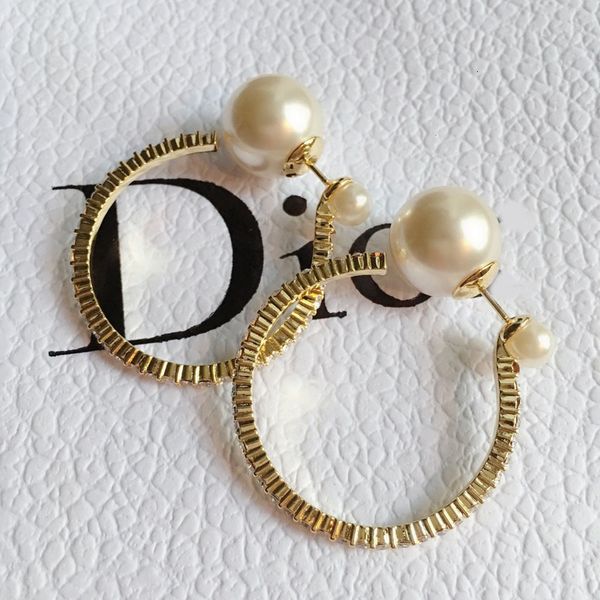 

fashion design luxury jewelry earrings charm dijia / dejia 20 cd pearl crystal diamond net red same ear seduction girl, Golden