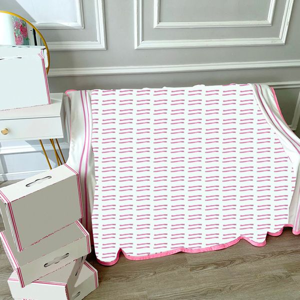 Pink Home Sleep Cobertoras Ao Ar Livre Viagem Adulto Shawls Home Ar condicionado Cobertor sem caixa