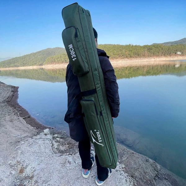 

fishing accessories portable multifunction 110/120/130/150cm rod 3 layer travel carry case