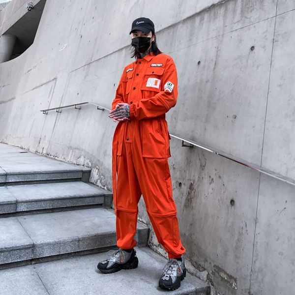 2021 Новое Прибытие Япония Стиль Функциональная мода Мужская Jogger Jogger Jogsuit Casual Cargo Suit Streetwear X0909